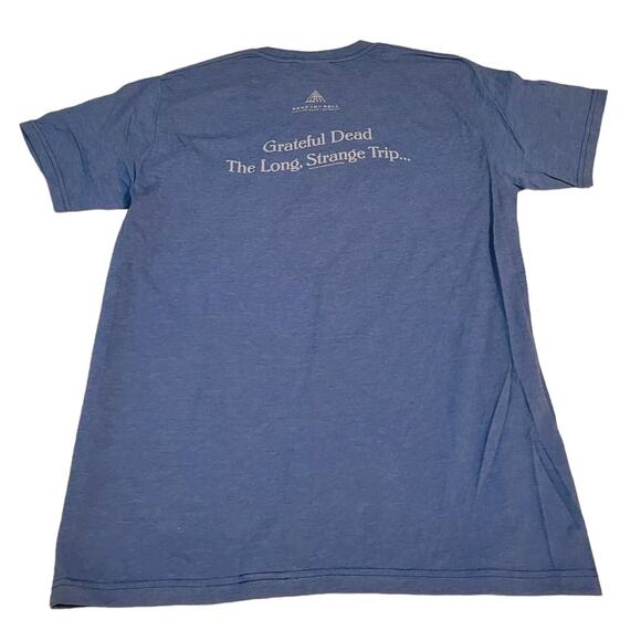 Grateful Dead T Shirt Size Large Blue All Over Print Rock & Roll Hall Of Fame - Picture 2 of 5